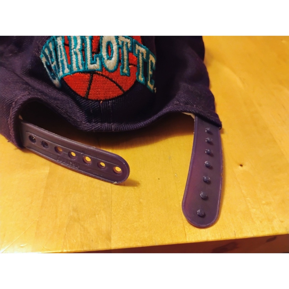 VTG 90s Charlotte Hornets Hat Cap Sports Specialties NBA Wool Blend Adjustable - Picture 3 of 14
